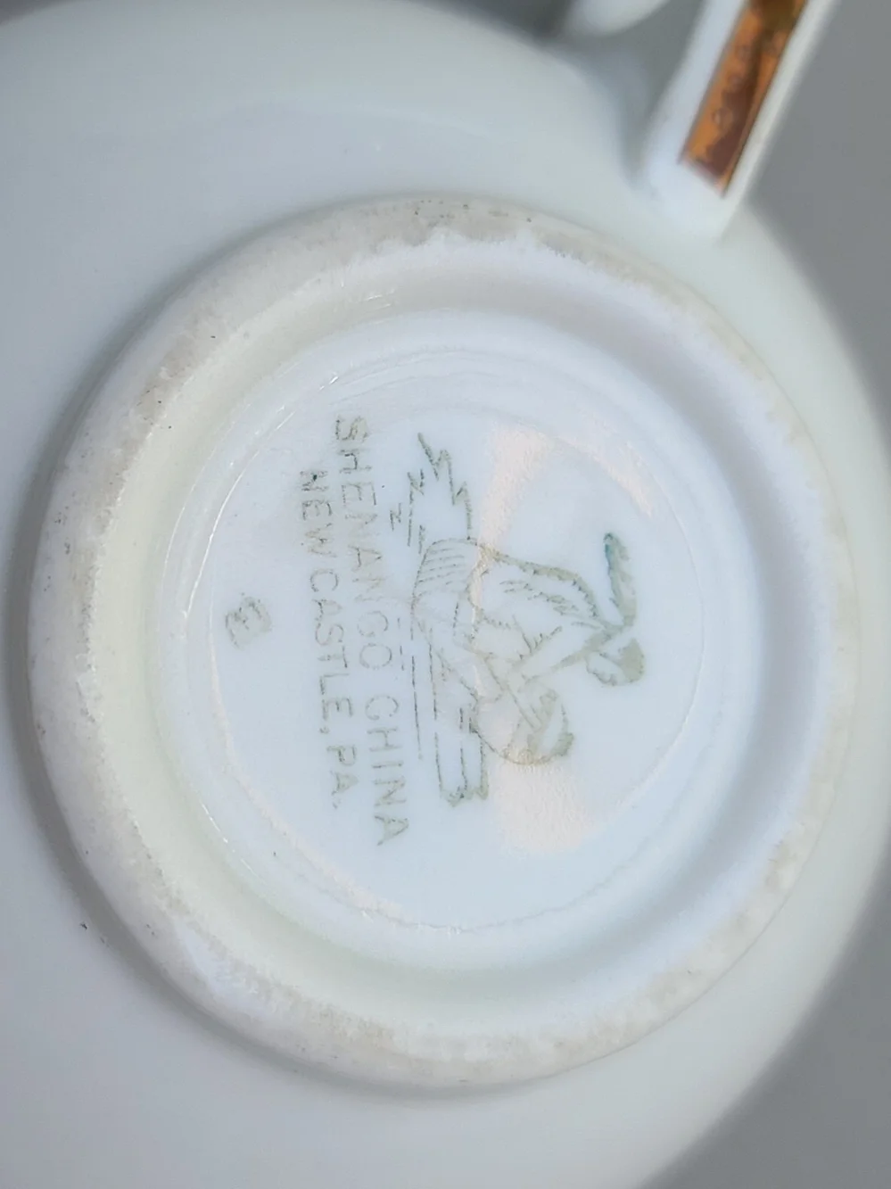Vintage 1945 Shenango China Roosevelt Hotel Restaurant Ware Cup